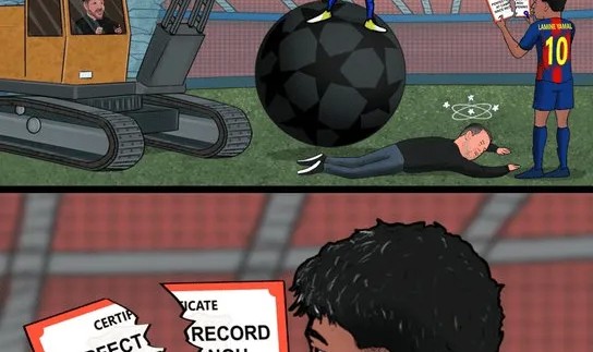 巴萨0-2马竞全场数据：射门数18-5，控球率58%-42%